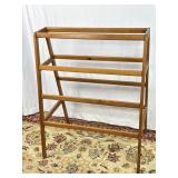 Traditional Style Pine Quilt Stand. 31In W, 40In T