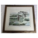 "Seasonï¿½s End" -Bufflehead Signed by Chris Wozniak