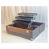Walnut Fishing Tackle Box 18IN Long