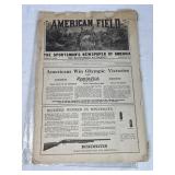 The American Field Antique Sportsman Newspaper