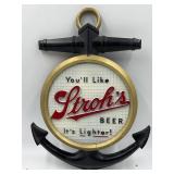Strohï¿½s Beer Anchor Hanging Sign