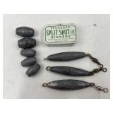 Pflueger Split Shot Sinkers In Original Tin &