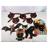 Vintage Cardboard Halloween Decorations
