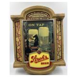 Strohï¿½s Beer "on Tap" 3D Plastic Sign