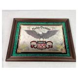 Mirrored Harley Davidsson Made in USA Sign