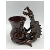 Lizard Pottery Vase