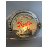 "Welcome Aboard" Strohï¿½s Beer Light-up Sign