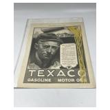 Vintage Texaco Advertisement from The Saturday