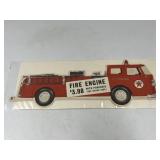 Paper Texaco Fire Chief Fire Engine Ad