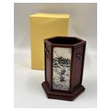 Vintage Enesco 2002 Ceramic Golf Pen/Pencil Holder