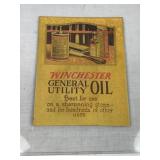 Vintage Cardboard Winchester General Utility Oil