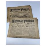 Two Antique Editions from the Michigan Farmer