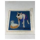 1987 Spuds MacKenzie Bud Light Glass Panel