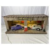 The Rod Shop Diorama w/ Pair of Die-Cast