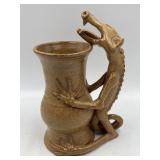 Lizard Pottery Vase