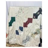 Patchwork Hand Sewn Quilt for Full Size Bed
