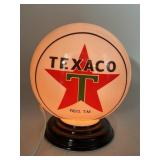 Texaco Glass Globe Lamp