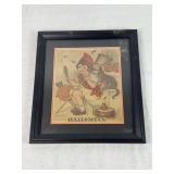 Vintage Framed Halloween Print