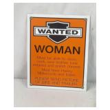 Heavy Metal Harley Woman Wanted Sign
