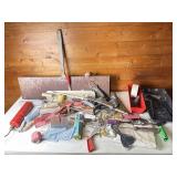 Paint rollers, Brushes, paint trays, etc