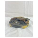 Vintage Cast Alligator Ashtray