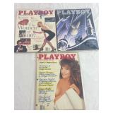 3 Playboy Magazines: September 1987, October