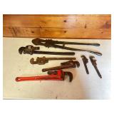 Pipe Wrenches and Bolt Cutter