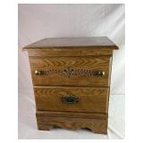 Particle Board Night Stand (Water Damaged) {B}