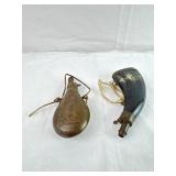 Two Reproduction Powder Horns.