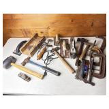 C-Clamps, Hammers, Hand Planes, Trowels, Etc