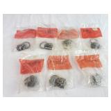 7 NEW Brass Lion Head Drawer Pulls