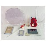 Vtg Stuffie, Bud Vase, Picture Frames, Panty