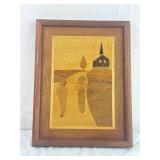 Wood Marquetry Artwork 13in x10in