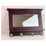 Mirror w/ Coat Hooks 20in x3.5in x15in