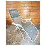 Folding Lawn Chair. Hole in netting