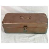 Copper Painted Metal Tackle Box