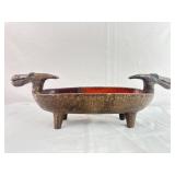 Aldo Londi Bitossi Signed Double Dragon Head