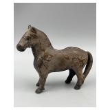 Small Cast Iron Horse Coin Bank 4in x5in