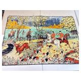 Hunting Tapestry. 44x64 Inches.