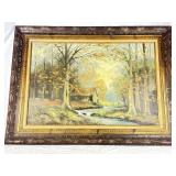 Large Framed Canvas Painting By: Eastwood.