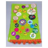 Vtg Button Pin Collection