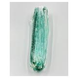 Hand Blown Art Glass Bud Vase 8.5in