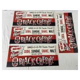 4 Black Cherry "Posters" 17in x7in