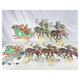 MCM Christmas Luminary Santa/Reindeer Display