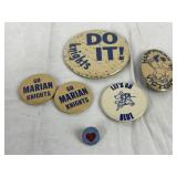 City of Elkhart & Marion Knights Button Pins
