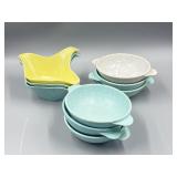 MCM Melamine-Ware Gravy Boats & Snack Bowls