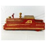 Ride-On Case Limited Wooden Toy Train.