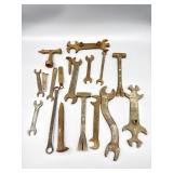 Rail Road Spikes, Wrenches, & Crate Hammers.