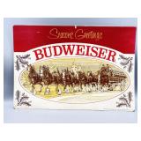 Budweiser Seasons Greetings Cardboard Bar Sign
