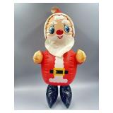 VTG Inflatable Santa Claus Toy 19 1/2In Tall.